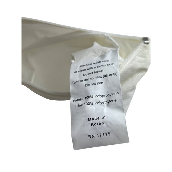 White Polypropylene Pillow Cover 20x28 Inches With Zipper Closure 66h NEW PICS - Picture 2 of 4